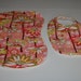 Baby Girl Bib & Burp Cloth Set - Lilly Pads in Pale Pink
