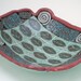 ceramic pottery leaf dish