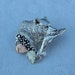 Whitaker's Black Hills Gold on Silver Bear w/ Fish Slide Pendant