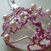 RESERVED - Valentine Tree of Love Pendant - Bubblegum Pink - Swarovski Pearls - Rose Quartz