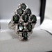Vintage Green Tourmaline Sterling Silver Ring/Gemstone/Right Hand Ring