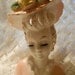 Vintage Lefton Large Hat Lady Head Vase 1940s