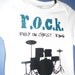 SALE and Free Shipping-ROCK for God long sleeve 12 month onesie. Unique Christian gift for baby shower, dedication, birthday or every day.