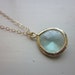 Prasiolite Necklace Green Gold Filled Chain - Bridesmaid Necklace - Wedding Necklace - Wedding Jewelry - Christmas Gift