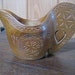 Carved Wooden Cup Yugoslavian Wedding or Shepherds Cup Traditional Folk Art No.1