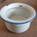 Enamelware Potty White and Blue Child's