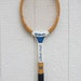 Vintage White and Blue Wooden Wilson Chris Evert Tennis Racket