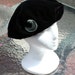 Black Velvet Beret Artist Hat