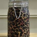 Glass Stash Jar (Large) Latch-Top Jar: Cheetah Fabric, Animal Print