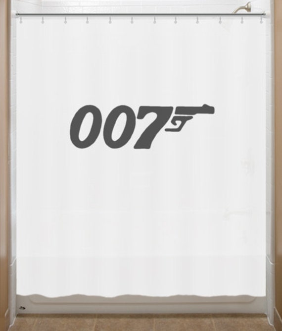 007 James Bond Shower Curtain bathroom decor bath kids