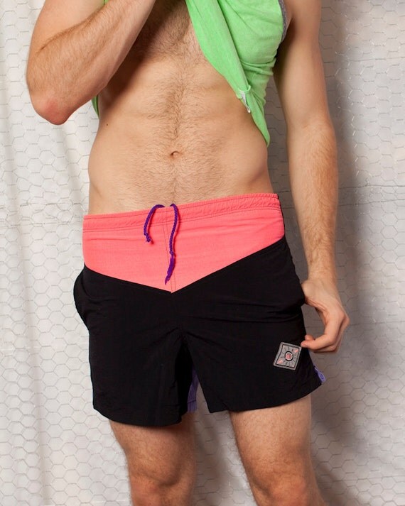 HOT Men's Swim Trunks M Ocean Pacific Hot Pink