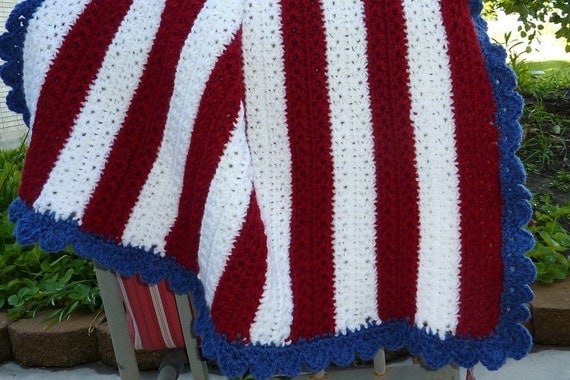 free red white and blue crochet afghan patterns