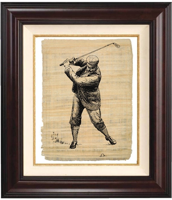 Items Similar To Golf Retro Prints On Papyrus Reproduction Golf Print   Il 570xN.339202790 