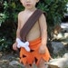 bam bam costume warm boy made out of fleece