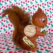 Vintage Kitsch Enesco Woody the Furry Woodchuck Souvenir of Florida Figurine