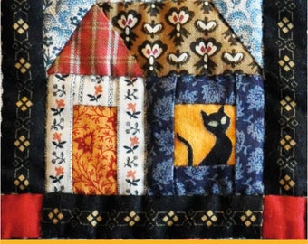 ENGLISH PDF Pattern Building Houses from Scraps quilt