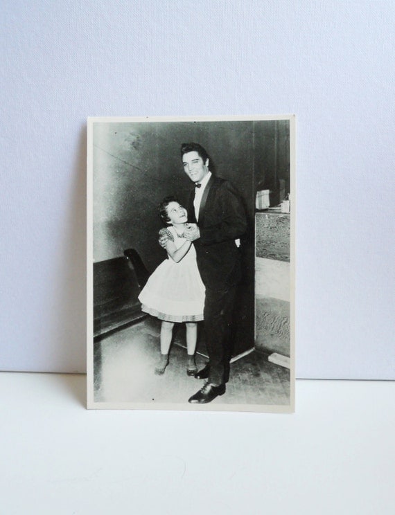 Vintage Elvis and Brenda Lee Postcard by boxtwentyeight on Etsy