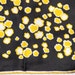 Vintage Italian Scarf - Black with Yellow flowers