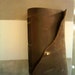 SALE: leather bound journal with brass, perfect as photo album, guest book, wedding, gift, diary