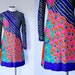 Psychedelic Mini Dress Size Small Medium 1960s 1970s Vintage