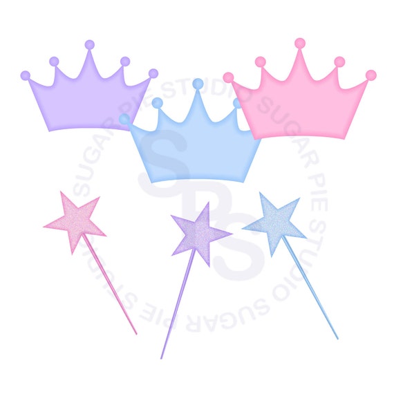 Free Svg Princess Crown And Wand 526 SVG PNG EPS DXF File