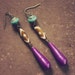 jasmine. a pair of eclectic colorful teardrop earrings.