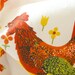 Large 1960's Vintage Tablecloth With French Country Roosters