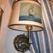 Vintage wall lamp, ship wheel design
