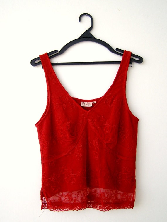 red camisole tops uk