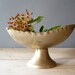 Rustic Pewter Bowl, Vintage decorative Bowl on a stand