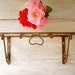 Vintage rusted Shelf base, decorative rustic metal base for a shelf, Farmhouse, cottage chic