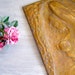 Copper Nude art, Vintage Hummered out folk art of a woman