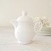 White Cream Pitcher, Vintage Porcelain small pitcher made in Israel