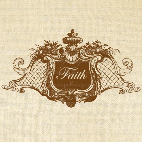 FAITH Text Frame Border Reverse Typography by graphiquesepia