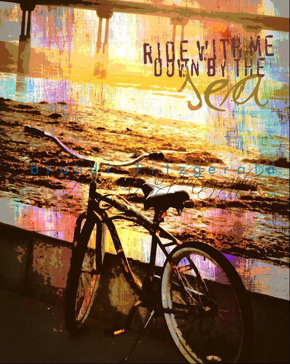 beach cruiser wall art