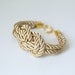 LIMITED COLLECTION Light Gold Nautical Knot Rope with sailor knot Eight Bracelet