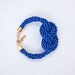 Royal blue Nautical Rope Bracelet by pardes israel