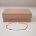 Tiny Sterling Silver Beads & Tube Silk Cord Bracelet