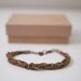 Antique Copper Metallic Thread Crochet Multi Strand Bracelet