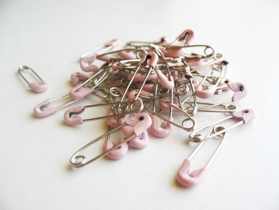 pink safety pins