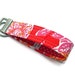 Lilly Pulitzer Fabric Key Fob Key Chain - Pink and Orange