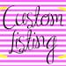 Custom listing for Regan - 30 Chevron Notecards and 1 set of Address Labels