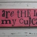 You are the Icing on my Cupcake, Pink Weathered Distressed Wooden Handpainted Sign Art