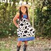 cowgirl Dress baby girl Jessie outfit Barnyard Birthday Farm animals girls Toy Story Disney twins toddler bow 3 6 912 18 m 2t 3t 4t 5 6 7 8