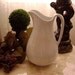 ANTIQUE Iron Stone Water / Wash Pitcher, J.W. Pankhurst & Co. - England Circa 1853