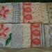 Vintage Chenille - Pink, White, Blue 6" Squares - Quilt Starter Kit - Crafting - Pillows