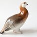 Vintage porcelain figurine bird porcelain partridge figurine bird Soviet grey sandy bird gift