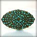 Teal pin brooch aqua brass old style jewelry handmade unique gifts for women designer jewelry stores2012