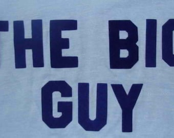 Vintage 80s The Big Guy Blue T Shirt