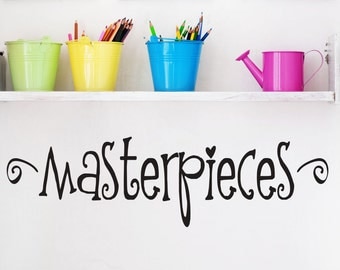 Childrens Playroom Wall Decals - Masterpiece Decal - Childrens Wall Decals - Childrens Art